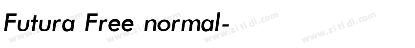 Futura Free normal字体转换